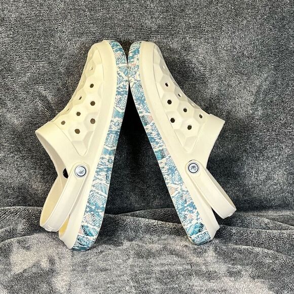 Joybees Womens Varsity Clog Graphic Bone Snakeskin 10/ Men’s 8 - Picture 6 of 7